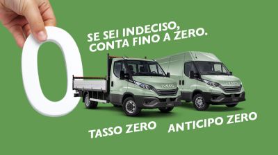 Promozione Approfitta subito del tasso 0% su Daily Cabinato e dell’anticipo zero su Daily Furgone - Lombardia Truck